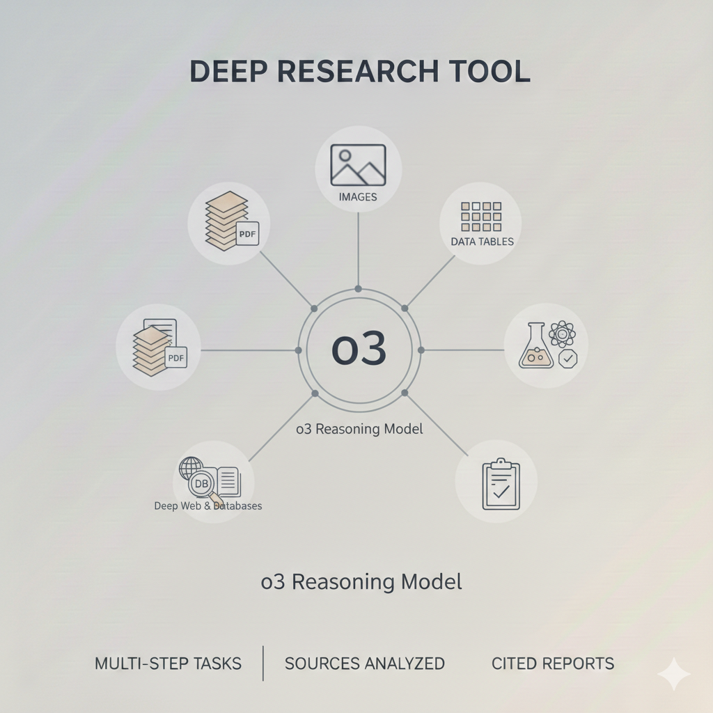 OpenAI Deep Research Tool using o3 Reasoning Model